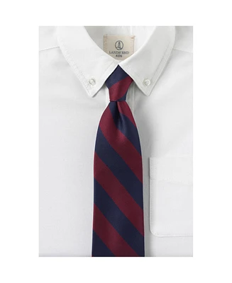 Lands' End Men's School Uniform Kids Stripe Pre Tied Tie