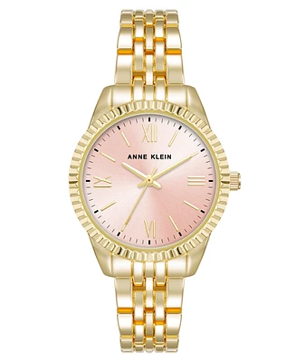 Anne Klein Women's Quartz Gold-Tone Alloy Bracelet Watch