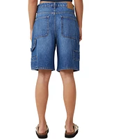 Cotton On Women's Super Baggy Carpenter Denim Jort