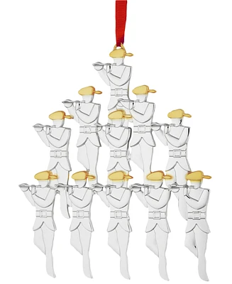 Nambe Pipers 12 Days of Christmas Holiday Ornament