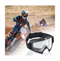 Yescom Ahr GOG01 Motorcycle Helmet Goggles Dirt Bike Motocross Riding Glasses Bendable Atv Goggles over Glasses