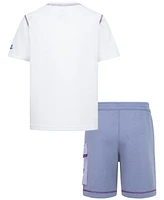 Nike Little Boys Reimagine T-Shirt & French Terry Cargo Shorts, 2 Piece Set