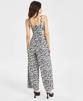 Bar Iii Women's Printed Cutout Jumpsuit, Created for Macy's