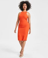 Bar Iii Women's Textured Midi Dress, Created for Macy's