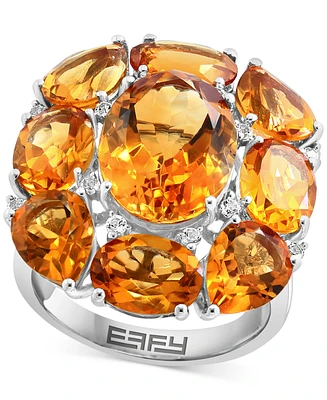 Effy Multi-Gemstone Cluster Statement Ring (16-3/4 ct. t.w.) Sterling Silver