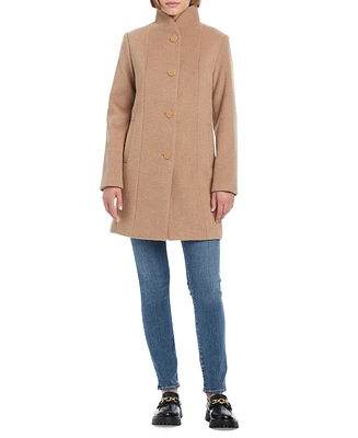 Kate Spade New York Women's Single-Breasted Stand-Collar Coat