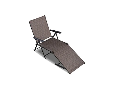 Slickblue Adjustable Chaise Lounge Chair with 5 Reclining Positions