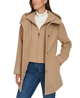 Tommy Hilfiger Women's Hooded Button-Front Coat, Created for Macy's