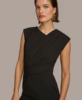 Donna Karan Women's Ruched Sheath Dress