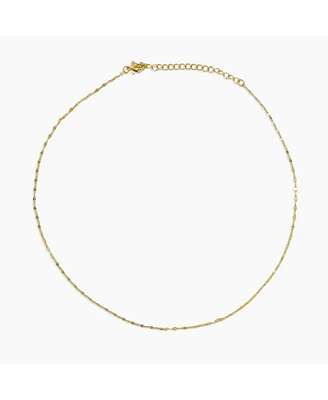 sanctuaire Dainty Choker Chain Necklace Gold