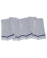 Sloppy Chef Classic Checkered Kitchen Towels (Pack of 6), 100% Cotton, 15x25 in.