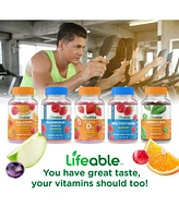 Lifeable Iron 20 mg with Vitamin C Gummies - Healthy Iron Levels - Great Tasting Natural Flavor, Dietary Supplement Vitamins - 60 Gummies