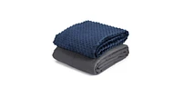 Slickblue Weighted Blanket with Removable Soft Crystal Cover