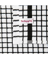 Sloppy Chef Classic Checkered Dishcloths (Pack of 8), 100% Cotton. Color Options, 13x13 in.