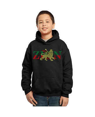 La Pop Art Boys Word Hooded Sweatshirt - Zion One Love