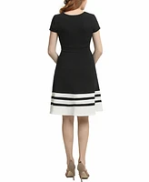 kimi + kai Maternity Colorblock Skater Dress