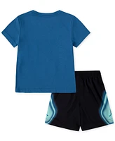 Jordan Toddler Boys Air Heat Map Graphic T-Shirt & Mesh Shorts, 2 Piece Set