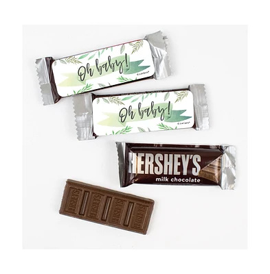 Just Candy 44 Pcs Baby Shower Candy Hershey's Snack Size Chocolate Bar Party Favors (19.8 oz, Approx. 44 Pcs) - Botanical - Assorted pre