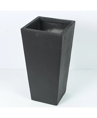 Winsome House LuxenHome Black MgO 18.5 inch Tall Tapered Planter