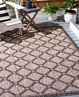 Safavieh Courtyard CY8471 Natural and Black 4' x 5'7" Outdoor Area Rug