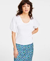 On 34th Women's Scoop-Neck Knit Top, Created for Macy's