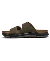 Birkenstock Men's Arizona Crosstown Natural Leather Oiled Two-Strap Sandals from Finish Line