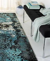 Safavieh Glacier GLA124 Blue and Multi 2'2" x 6' Runner Area Rug