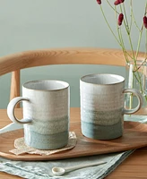 Kiln by Denby Collection Ridged Stoneware Mugs, Set of 2