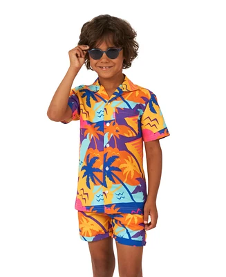 OppoSuits Little Boys 2 Pc Summer Shirt and Shorts Set
