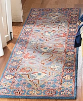 Safavieh Antiquity At508 Blue and Red 2'3" x 8' Runner Area Rug