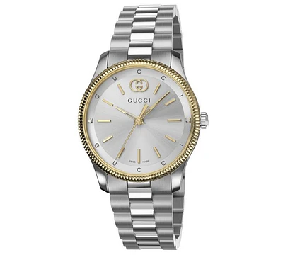 Gucci Women's Swiss G-Timeless Two-Tone Stainless Steel Bracelet Watch 29mm