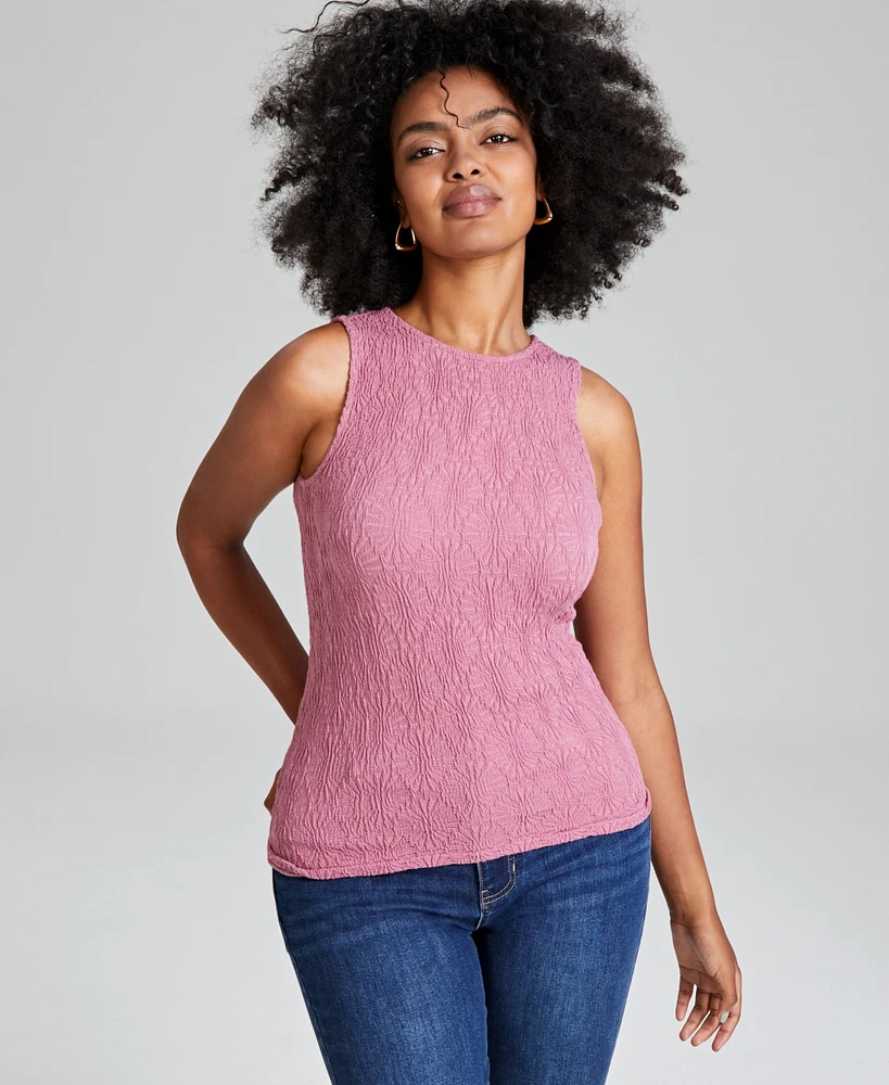 And Now This Women's Textured Sleeveless Tank Top, Created for Macy's