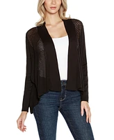 Belldini Women's Hi-Low Open-Front Swing Cardigan Sweater