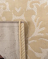 Safavieh Courtyard CY7133 Beige and Dark Beige 6'7" x 9'6" Sisal Weave Outdoor Area Rug