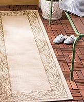 Safavieh Courtyard CY1551 Natural and Brown 2'3" x 6'7" Runner Outdoor Area Rug