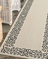 Safavieh Courtyard CY1588 Sand and Black 2'3" x 10' Runner Outdoor Area Rug