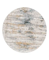 Surya Cardiff Cdf-2306 6'7x6'7 Round Area Rug - Gray