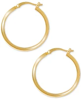 Giani Bernini Polished Squared Tube Small Hoop Earrings in 18k Gold-Plated Sterling Silver, 7/8", Created for Macy's