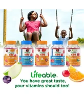 Lifeable Iron for Kids 10 mg with Vitamin C Gummies - Healthy Iron Levels - Great Tasting Natural Flavor, Dietary Supplement Vitamins - 60 Gummies