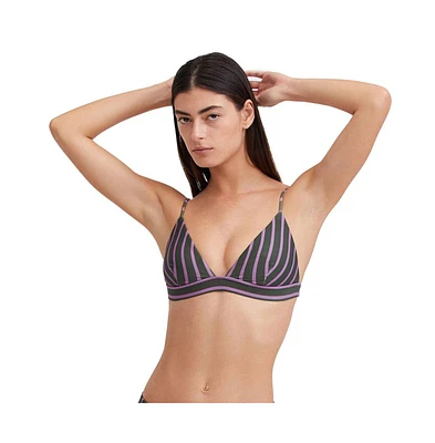 Gottex Plus Textured Triangle bikini bra swim top