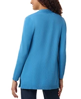 Jones New York Women's Relaxed V-Neck Open Cardigan