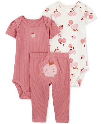 Carter's Baby Boys and Baby Girls 3-Pc. Little Character Bodysuit & Pant Set