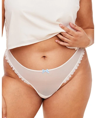 Adore Me Plus Bridal Thong Panty