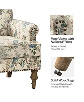 Lakeydra Farmhouse Style Armchair with Pattern Design