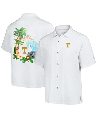 Tommy Bahama Men's White Tennessee Volunteers Castaway Game Camp Button-Up Shirt