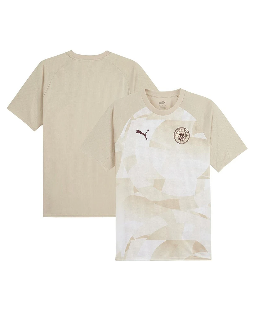 Puma Men's Tan Manchester City 2023/24 Pre-Match Jersey