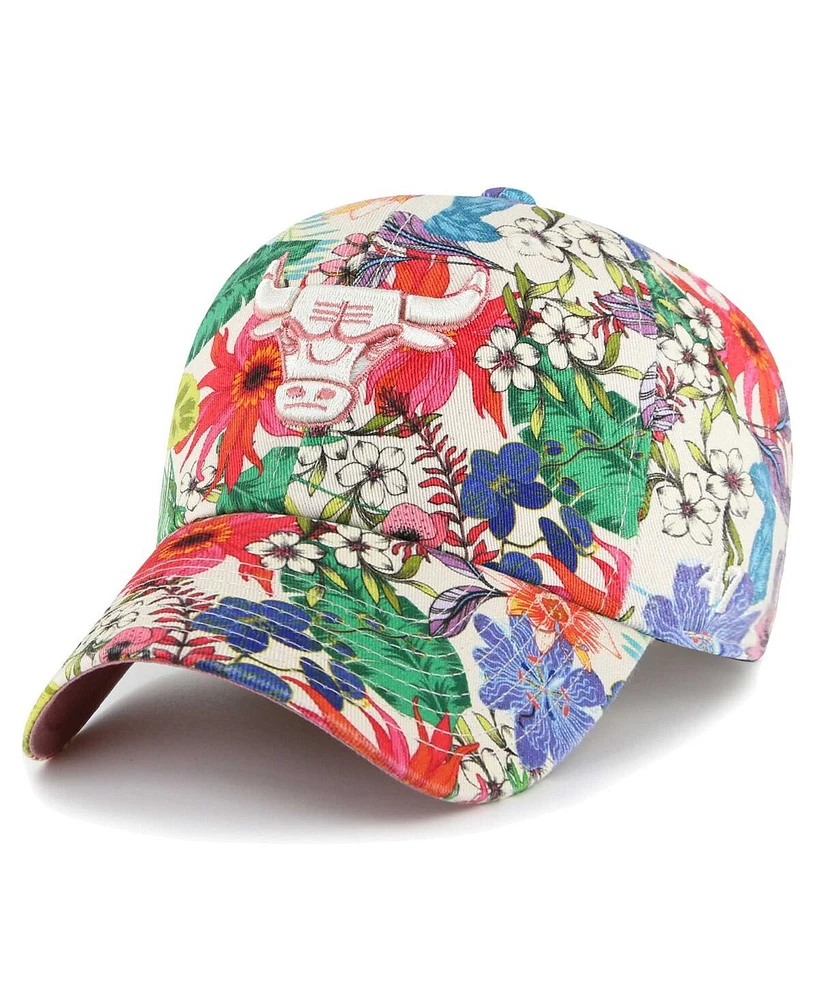47 Women's Cream Chicago Bulls Pollinator Clean Up Adjustable Hat