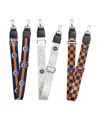 Logo Brands New York Mets 3-Pack Bag Strap Set