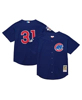 Mitchell Ness Men's Greg Maddux Royal Chicago Cubs Cooperstown Collection 2005 Batting Practice Jersey