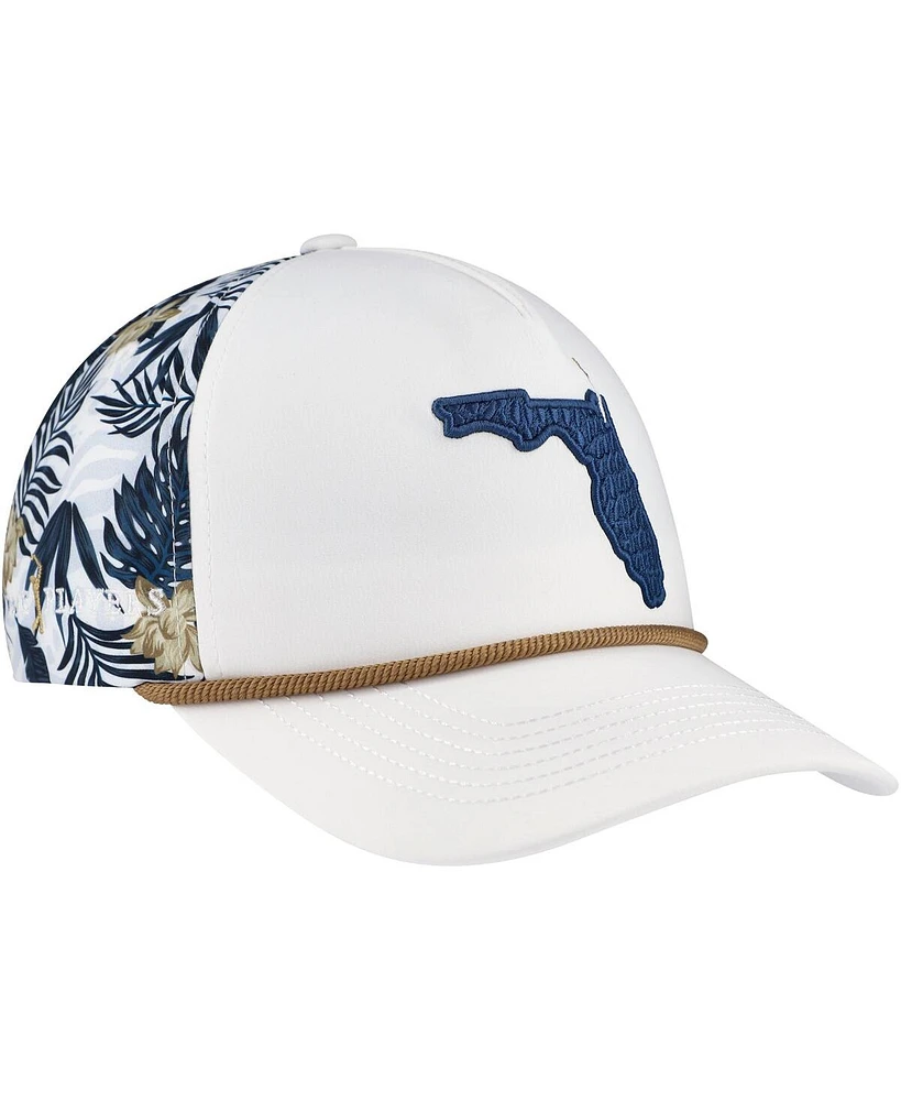 Puma Men's White The Players Tropics Tech Rope Flexfit Adjustable Hat